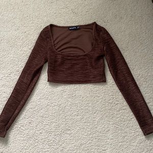 Pretty little thing cropped long sleeve
